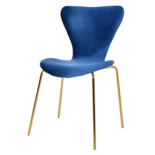 Foto 1 | Foto 1 | Juego Set 4 Sillas Rack & Pack Terciopelo Azul