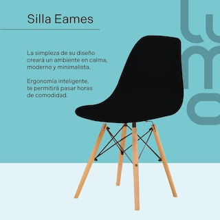 Foto 2 | Foto 2 | Set X 4 Sillas Comedor Tipo Eames Minimalistas Reforzadas