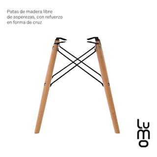 Foto 7 | Foto 7 | Set X 4 Sillas Comedor Tipo Eames Minimalistas Reforzadas