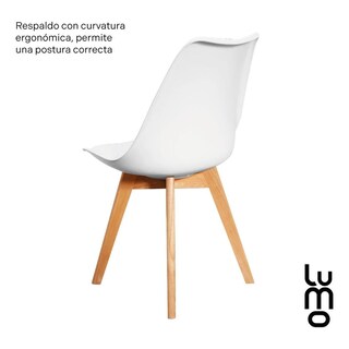 Foto 6 | Foto 6 | Set/kit 4 Silla Tulip Eames Acojinada Minimalista Moderna