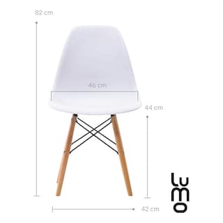 Foto 3 | Foto 3 | Set X 2 Sillas Tipo Eames Comedor Reforzadas Estructura