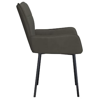 Foto 6 | Foto 6 | Sillas De Comedor Vidaxl Lujosas De Terciopelo Gris Oscuro Juego De 2 - Venta Internacional.