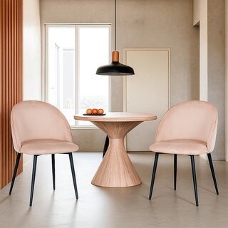 Foto 5 | Foto 5 | Ilios Innova | Set 2 Sillas Para Comedor Tapizadas En Terciopelo Beige Con Patas Metálicas. Diseño Moderno Y Minimalista