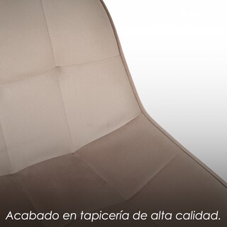 Foto 6 | Foto 6 | Ilios Innova | Paquete De 4 Sillas De Comedor  Tapizadas En Terciopelo Beige Con Patas Metálicas  Diseño Minimalista
