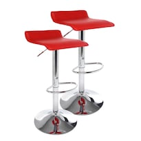 Bancos Altos EKE Life Home 8174 Rojos para Barra 2 Piezas