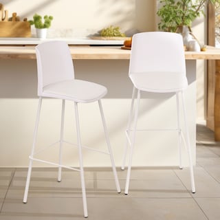 Foto 7 | Foto 7 | Sillas Altas EKE Life Home para Desayunador Blancas 2 Piezas