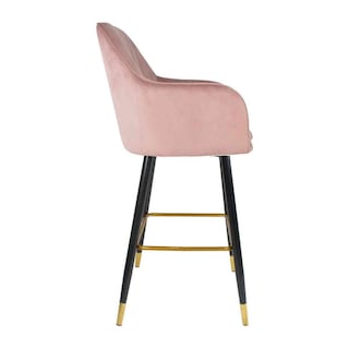Foto 2 | Foto 2 | Silla Alta Tapizada Sillon Eames Rosa Terciopelo Rosa