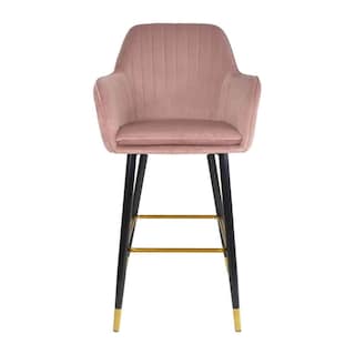 Foto 3 | Foto 3 | Silla Alta Tapizada Sillon Eames Rosa Terciopelo Rosa