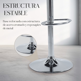 Foto 5 | Foto 5 | Set de 2 Sillas Altas Latte Negros Diseño Elegante y Confortable