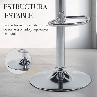 Foto 5 | Foto 5 | Set de 2 Sillas Altas Brunch Blancos Modernas y Elegantes