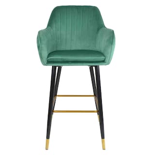 Foto 3 | Foto 3 | Sillas Altas Tapizadas Banco Terciopelo Velvet Verde Set 2 Houzer