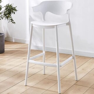 Foto 7 | Foto 7 | Set Bancos Altos Top Living Esp-altab2pack Con Respaldo Curvo Color Blanco
