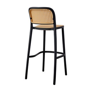 Foto 7 | Foto 7 | Set De Bancos Altos Top Living  Bat-altan2pack Con Entramado Símil Ratán Color Negro Y Beige