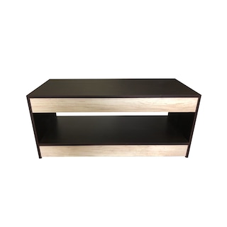 Foto 2 | Foto 2 | Mesa de Centro Auxiliar Doble Nivel Minimalista MC-DNIVEL color Marrón