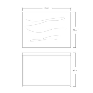 Foto 2 | Foto 2 | Mesa de Centro Cuadrada Ilios Innova WH-25 Café Industrial