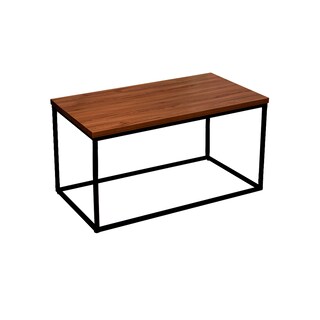 Foto 3 | Foto 3 | Mesa de Centro Cuadrada Ilios Innova WH-25 Café Industrial