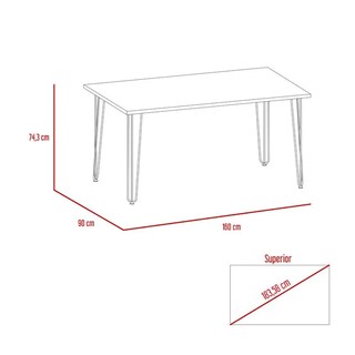 Foto 3 | Foto 3 | Comedor Lara Amplia Superficie color Cobre Virtual Muebles