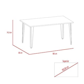 Foto 7 | Foto 7 | Comedor Lara Amplia Superficie color Cobre Virtual Muebles