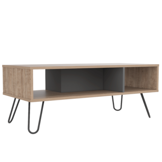Foto 4 | Foto 4 | Mesa de Centro Lara Miel Y Plata Oscuro Virtual Muebles
