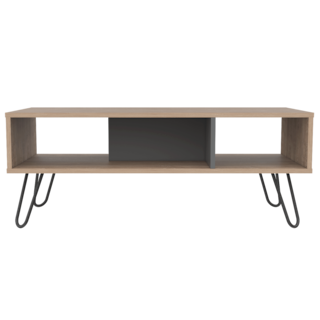 Foto 5 | Foto 5 | Mesa de Centro Lara Miel Y Plata Oscuro Virtual Muebles