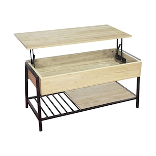 Foto 1 | Foto 1 | Mesa De Centro Top Living Beige Y Negro