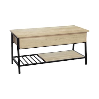 Foto 2 | Foto 2 | Mesa De Centro Top Living Beige Y Negro
