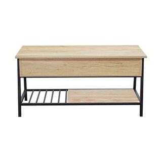 Foto 3 | Foto 3 | Mesa De Centro Top Living Beige Y Negro