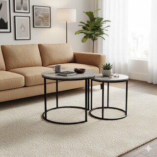 Foto 7 | Foto 7 | Set de 2 Mesas de Centro Yatahome Osric Gris