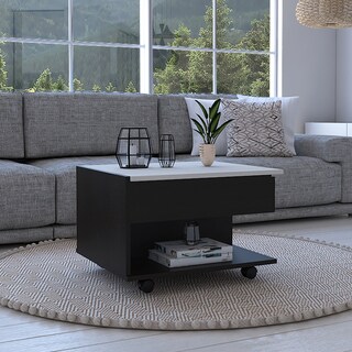 Foto 1 | Foto 1 | Mesa De Centro Extendible Luanda color Wengue y Marfil Virtual Muebles