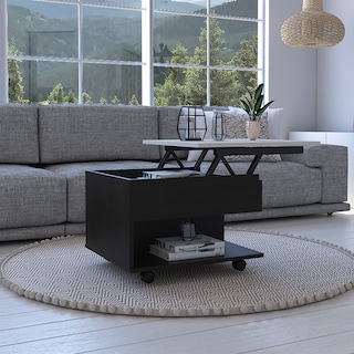 Foto 2 | Foto 2 | Mesa De Centro Extendible Luanda color Wengue y Marfil Virtual Muebles