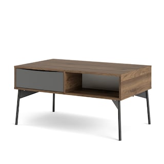 Foto 2 | Foto 2 | Mesa De Centro Rectangular Alterego Multicolor Con 1 Cajón Y 1 Espacio De Almacenamiento. Estructura De Madera Mdf