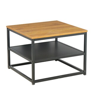 Foto 2 | Foto 2 | Mesa De Centro Cuadrada Con Tablero De Mdf Y Estructura Metálica Negra