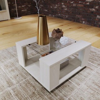 Foto 4 | Foto 4 | Mesa de Centro Maderkit con Vidrio color Niebla