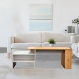 Mesa De Centro Mobi Amazonas Blanco Y Café