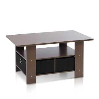 Foto 1 | Foto 1 | Mesa De Café Furinno Con Papeleras Marrón Oscuro/negro - Venta Internacional.