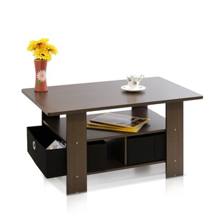 Foto 3 | Foto 3 | Mesa De Café Furinno Con Papeleras Marrón Oscuro/negro - Venta Internacional.