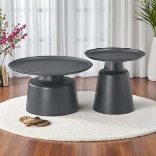 Foto 2 | Foto 2 | Set de Mesas Luver 2 piezas Gris oscuro Terzetto