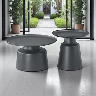 Foto 3 | Foto 3 | Set de Mesas Luver 2 piezas Gris oscuro Terzetto