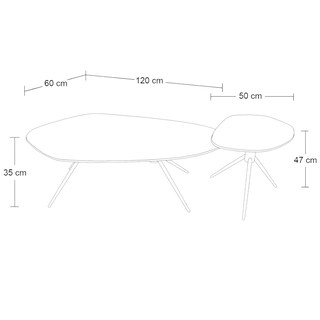 Foto 4 | Foto 4 | Mesa Ocasional Tag Brunos 2 Mesas Stone