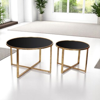 Foto 4 | Foto 4 | Mesa Ocasional Priscilla Tag 2 Mesas Negro/gold