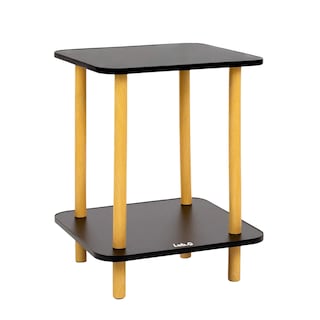 Foto 1 | Foto 1 | Mesa Centro  Lab.g Minimalista Madera Lateral Doble Repisa 40cm Negro