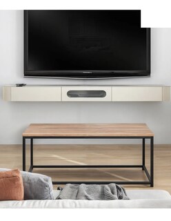 Foto 5 | Foto 5 | Mesa De Centro Moderna Auxiliar Madera 90x48x40 Color Nogal
