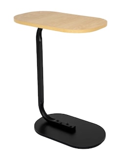 Foto 1 | Foto 1 | Mesa Mesas Centro Minimalista Auxiliar Ovalada Sala Moderna Color Negro