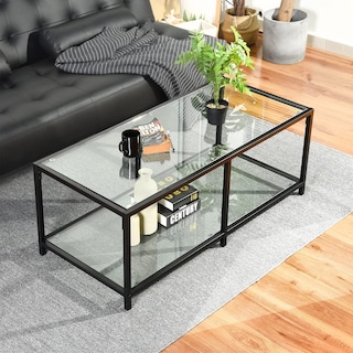 Foto 1 | Foto 1 | Mesa De Centro Rectángulo De 2 Niveles110 * 50 * 42cm Gomyhome