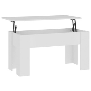 Foto 1 | Foto 1 | Mesa De Café Vidaxl De Madera De Ingeniería Blanca 101 X 49 X 52 Cm - Venta Internacional.