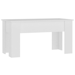 Foto 5 | Foto 5 | Mesa De Café Vidaxl De Madera De Ingeniería Blanca 101 X 49 X 52 Cm - Venta Internacional.