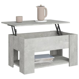 Foto 4 | Foto 4 | Mesa De Café Vidaxl Concrete Grey Engineered Wood 79x49x41 Cm - Venta Internacional.