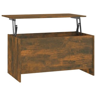 Foto 1 | Foto 1 | Mesa De Café Vidaxl De Madera De Roble Ahumado 102 X 56 X 53 Cm - Venta Internacional.