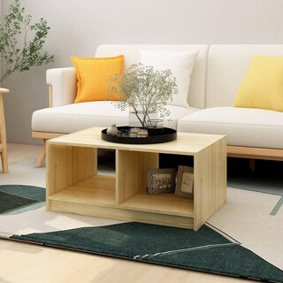 Foto 2 | Foto 2 | Mesa De Café Vidaxl De Madera Maciza De Pino 75x50x33 5 Cm - Venta Internacional.