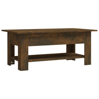 Foto 1 | Foto 1 | Mesa De Café Vidaxl De Madera Aglomerada De Roble Ahumado 102x55x42 Cm - Venta Internacional.